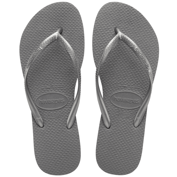 Havaianas Kids' Slim Flip Flops Steel Grey