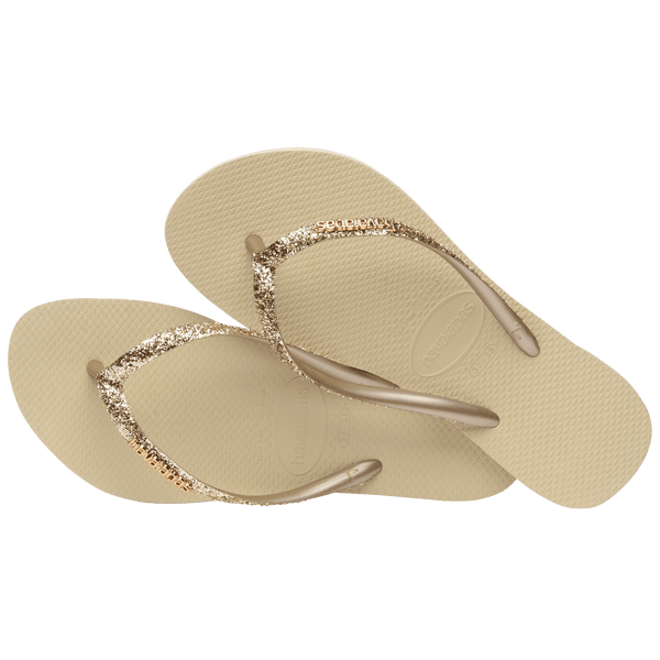 Havaianas Kids' Slim Glitter II Flip Flop Brown