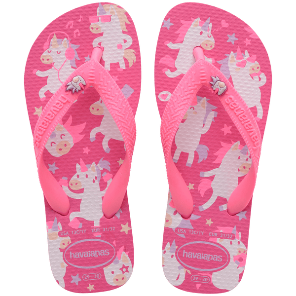 Havaianas Kids' Top Fantasy Flip Flops Pink Flux