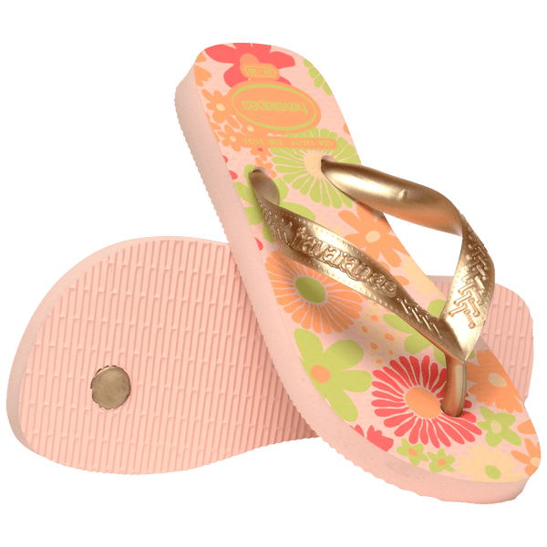 Havaianas Kids' Top Flores Flip Flops Ballet Rose