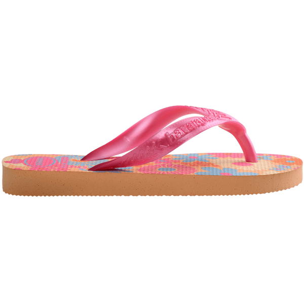 Havaianas Kids' Top Flores Flip Flops Peach