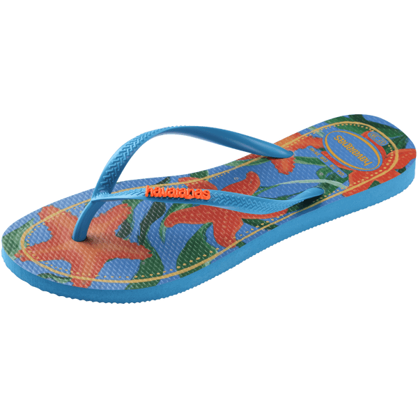 Havaianas Kids' Tropical Slim Flip Flops Turquoise