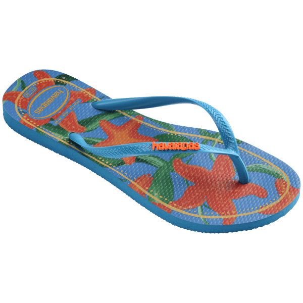 Havaianas Kids' Tropical Slim Flip Flops Turquoise
