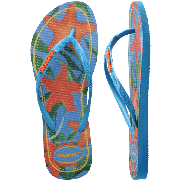 Havaianas Kids' Tropical Slim Flip Flops Turquoise