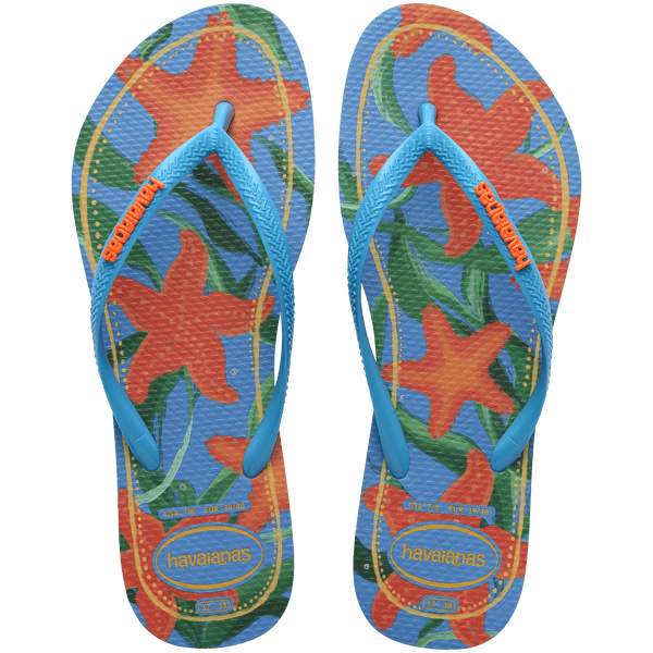 Havaianas Kids' Tropical Slim Flip Flops Turquoise