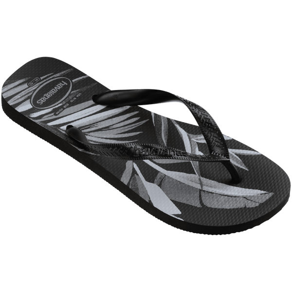 Havaianas Men's Aloha Flip Flops Black/Black/Grey