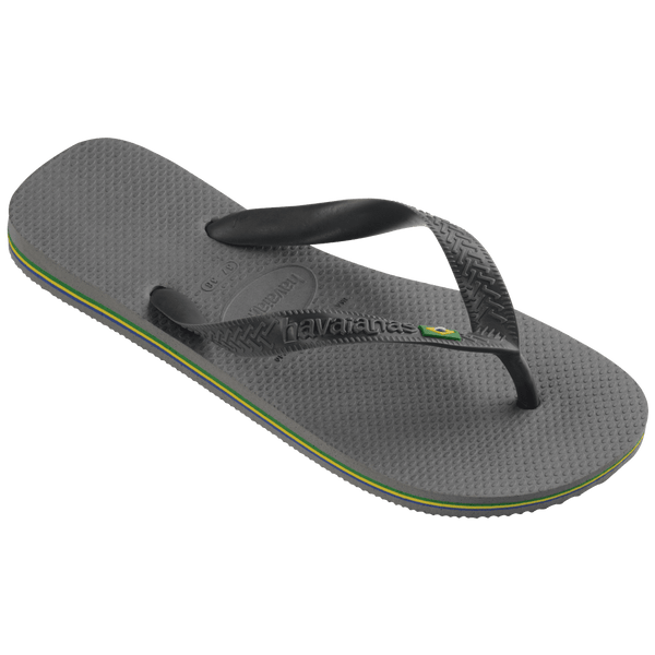 Havaianas Men's Brazil Flip Flops Steel Grey