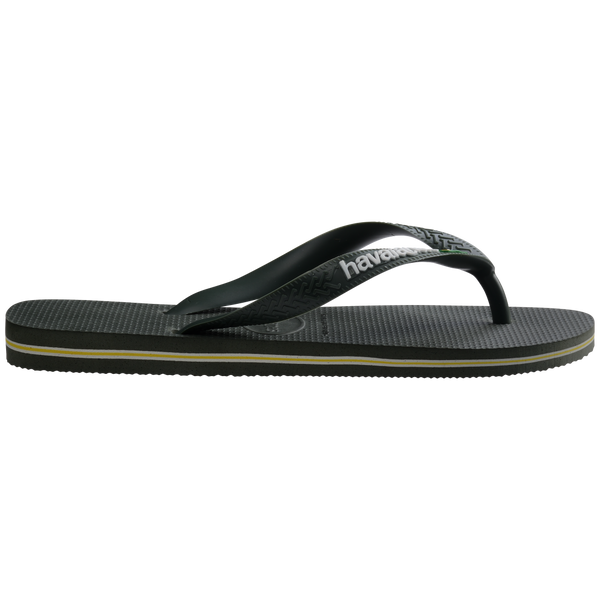 Havaianas Men's Brazil Logo Flip Flops Green Olive