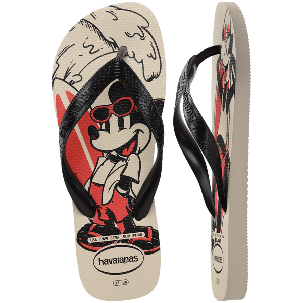 Havaianas Men's Disney Top Flip Flops Beige