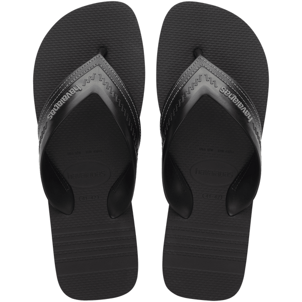 Havaianas Men's Hybrid Be Flip Flops Black/Black