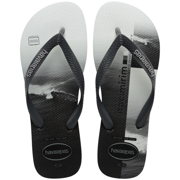 Havaianas Men's Surfer Top Flip Flops New Graphite