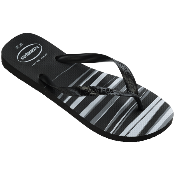 Havaianas Men's Top Basic Flip Flops Black/Grey