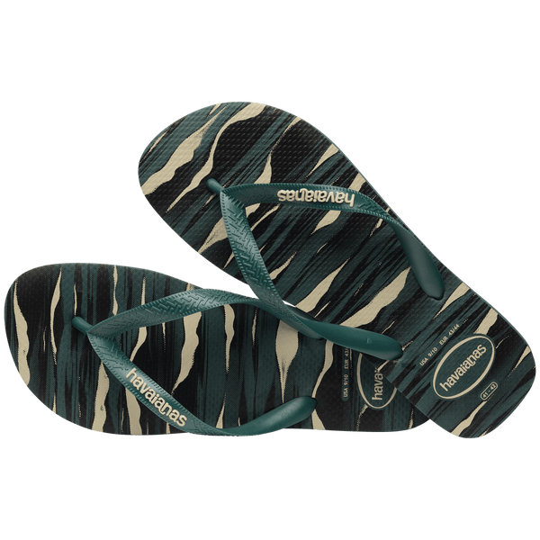Havaianas Men's Top Camo Flip Flops Pantanal Green