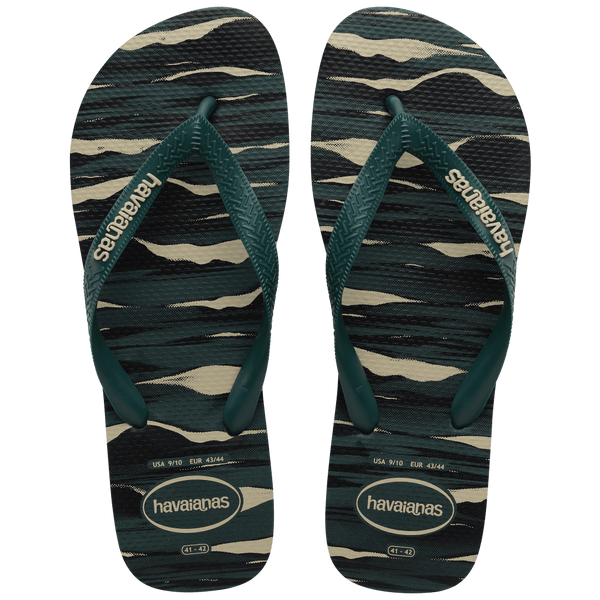 Havaianas Men's Top Camo Flip Flops Pantanal Green