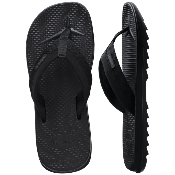 Havaianas Men's Track Plus Flip Flops Black
