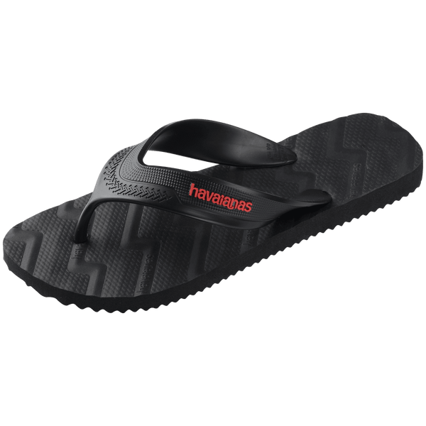 Havaianas Men's Track Waves Flip Flops Black