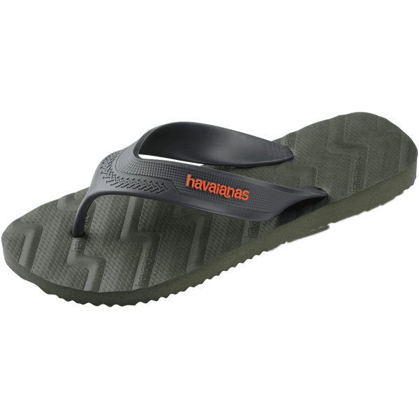 Havaianas Men's Track Waves Flip Flops Olive Green
