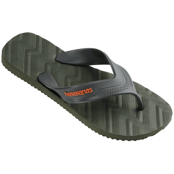 Havaianas Men's Track Waves Flip Flops Olive Green