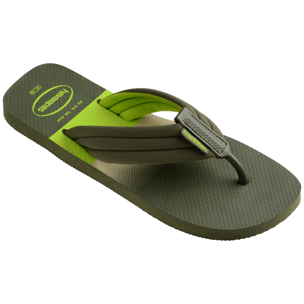 Havaianas Men's Urban Print Flip Flops Olive Green