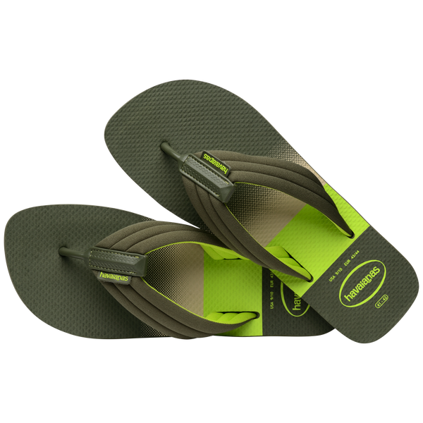 Havaianas Men's Urban Print Flip Flops Olive Green