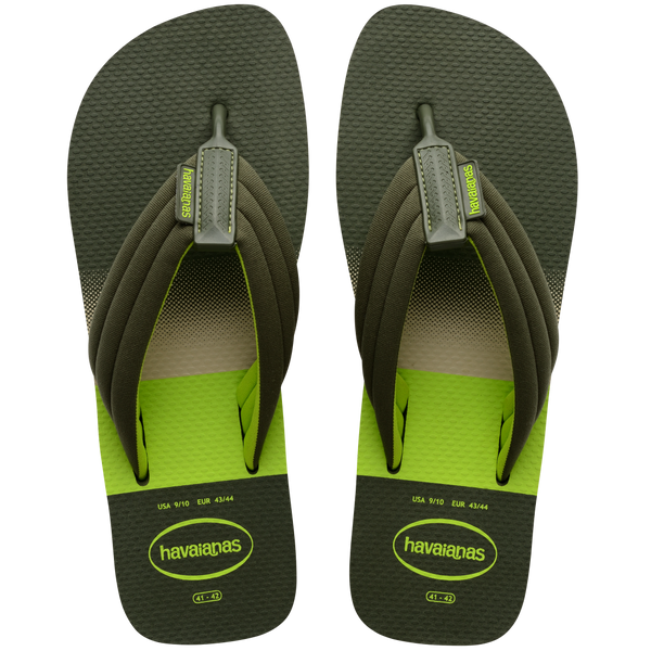 Havaianas Men's Urban Print Flip Flops Olive Green