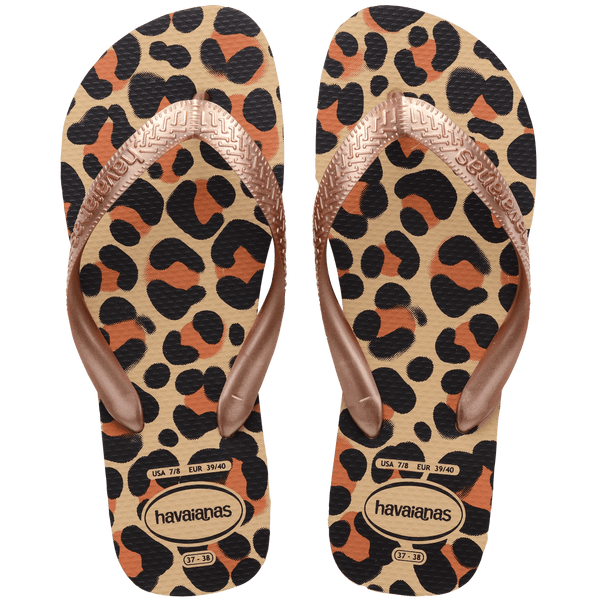 Havaianas Women's Animal Top Flip Flops Golden