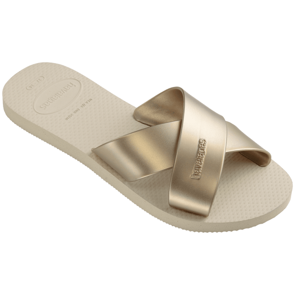 Havaianas Women's Aqua Metallic Sandals Beige