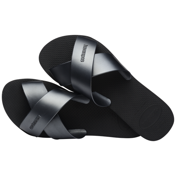 Havaianas Women's Aqua Metallic Sandals Black