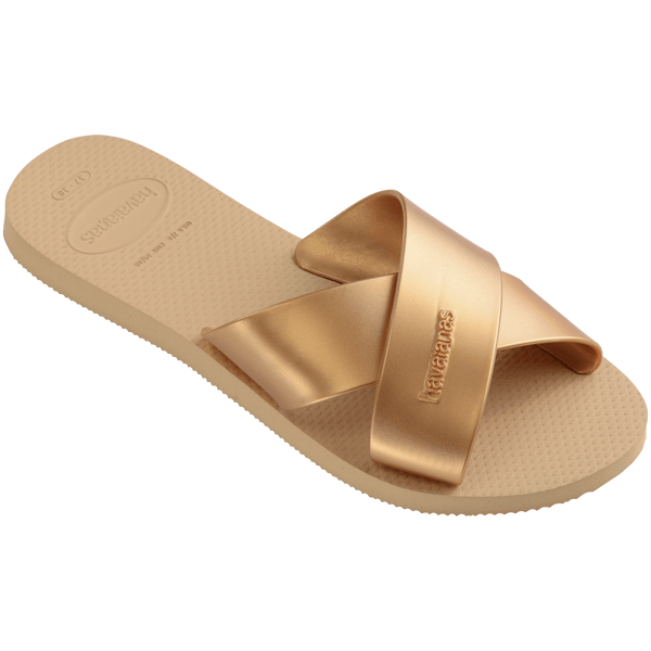 Havaianas Women's Aqua Metallic Sandals Golden