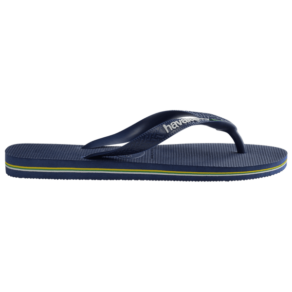 Havaianas Women's Brazil Logo Flip Flops Navy Blue