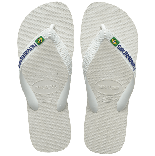Havaianas Women's Brazil Logo Flip Flops White