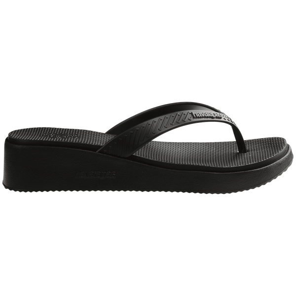 Havaianas Women's High Platform Flip Flops Black