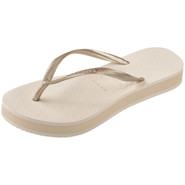 Havaianas Women's Slim Flatform Flip Flops Beige