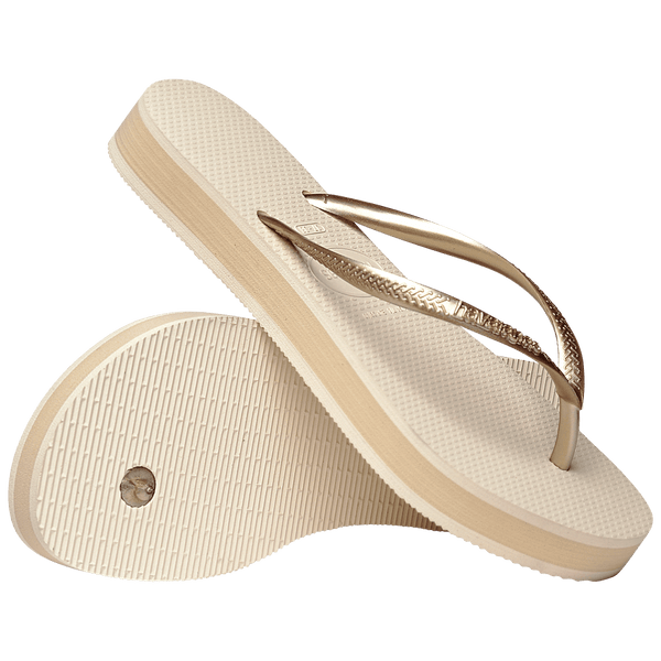 Havaianas Women's Slim Flatform Flip Flops Beige
