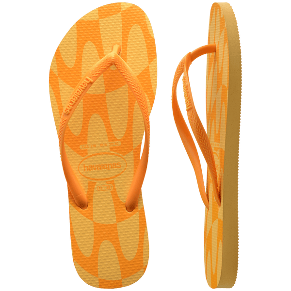 Havaianas Women's Slim Flip Flops CAJA YELLOW