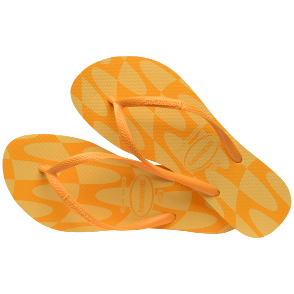 Havaianas Women's Slim Flip Flops CAJA YELLOW
