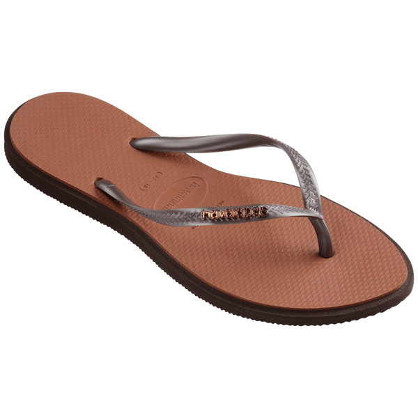 Havaianas Women's Slim Point Flip Flops Dark Brown