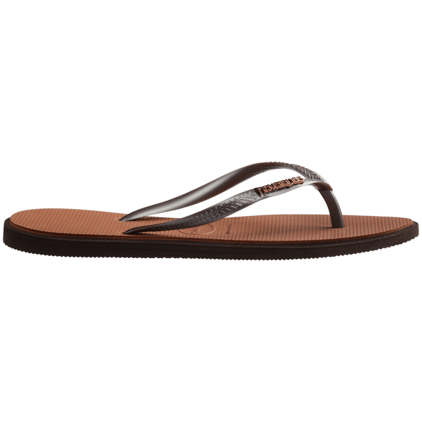 Havaianas Women's Slim Point Flip Flops Dark Brown