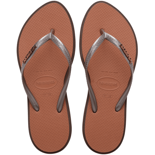 Havaianas Women's Slim Point Flip Flops Dark Brown