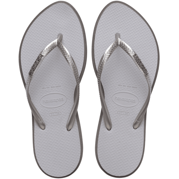 Havaianas Women's Slim Point Flip Flops Steel Grey
