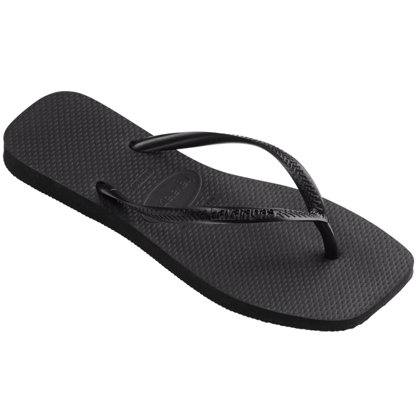 Havaianas Women's Slim Square Flip Flops Black