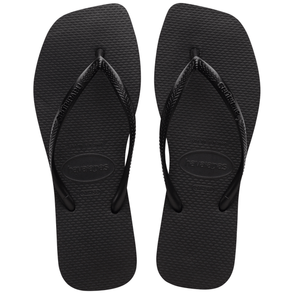Havaianas Women's Slim Square Flip Flops Black