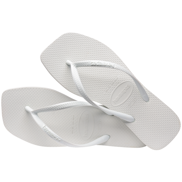 Havaianas Women's Slim Square Flip Flops White