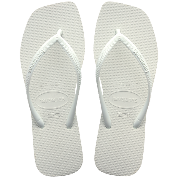 Havaianas Women's Slim Square Flip Flops White