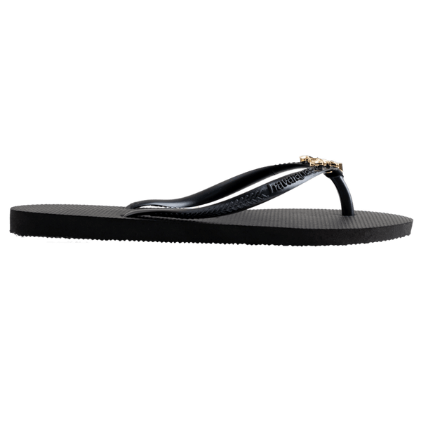 Havaianas Women's Slim Star Flip Flops BLACK STARS
