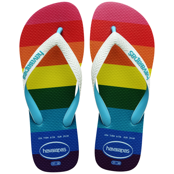 Havaianas Women's Top Pride Sole Flip Flops Blue