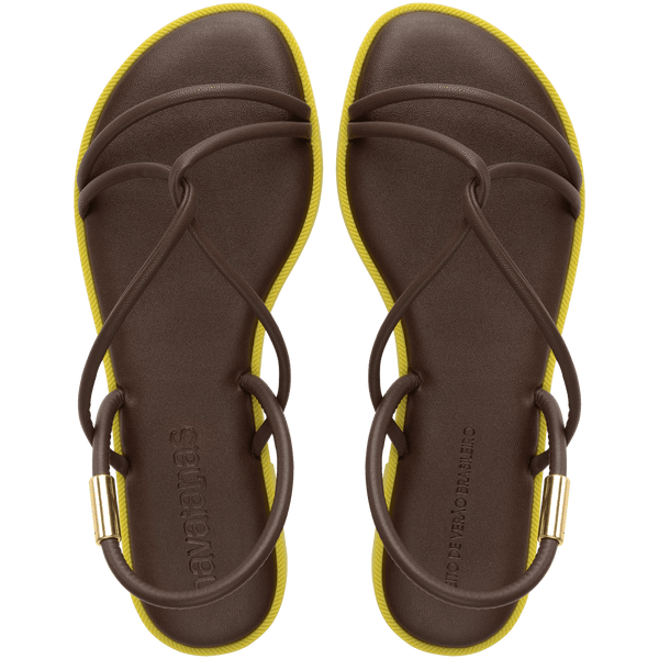 Havaianas Women's Una Manga Sandal Dark Brown