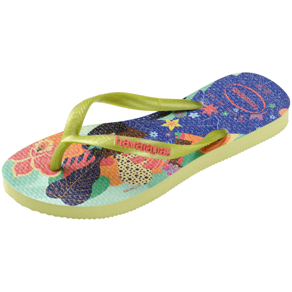 Havaianas Kids' Disney Princess Slim Flip Flops MATCHA GREEN