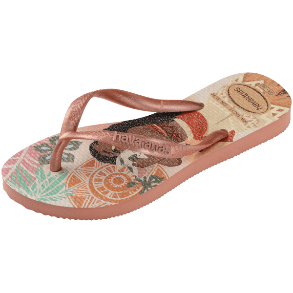 Havaianas Kids' Disney Princess Slim Flip Flops PINK CLAY