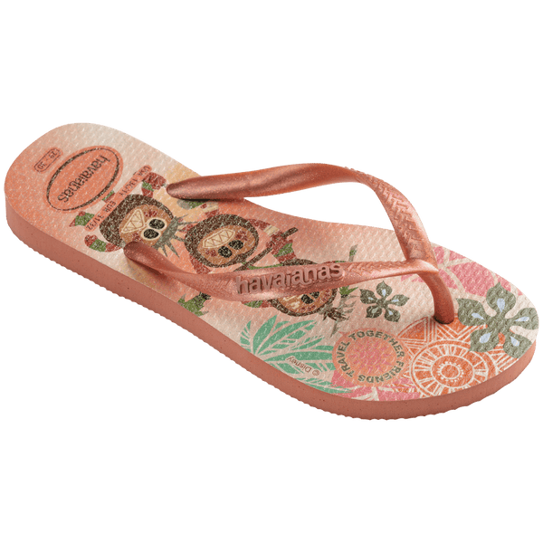 Havaianas Kids' Disney Princess Slim Flip Flops PINK CLAY